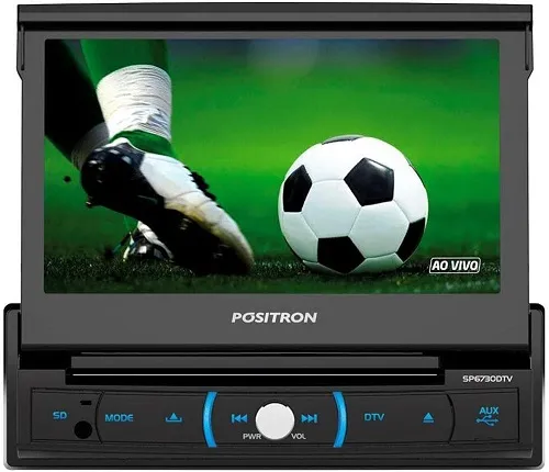 DVD Player Automotivo Retrátil com TV